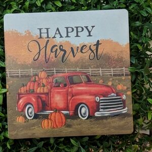 Happy Harvest Stoneware Trivet 7"
